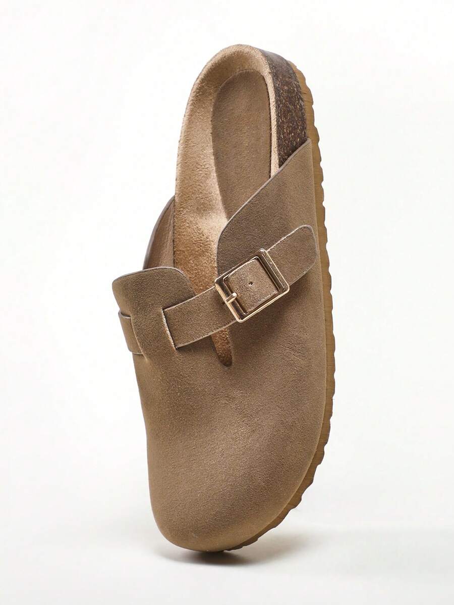 Women’s Cork Footbed Slide Clogs with Adjustable Buckle Strap | Comfortable Everyday Sandals