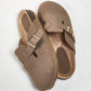 Women’s Cork Footbed Slide Clogs with Adjustable Buckle Strap | Comfortable Everyday Sandals