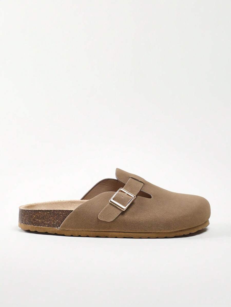 Women’s Cork Footbed Slide Clogs with Adjustable Buckle Strap | Comfortable Everyday Sandals