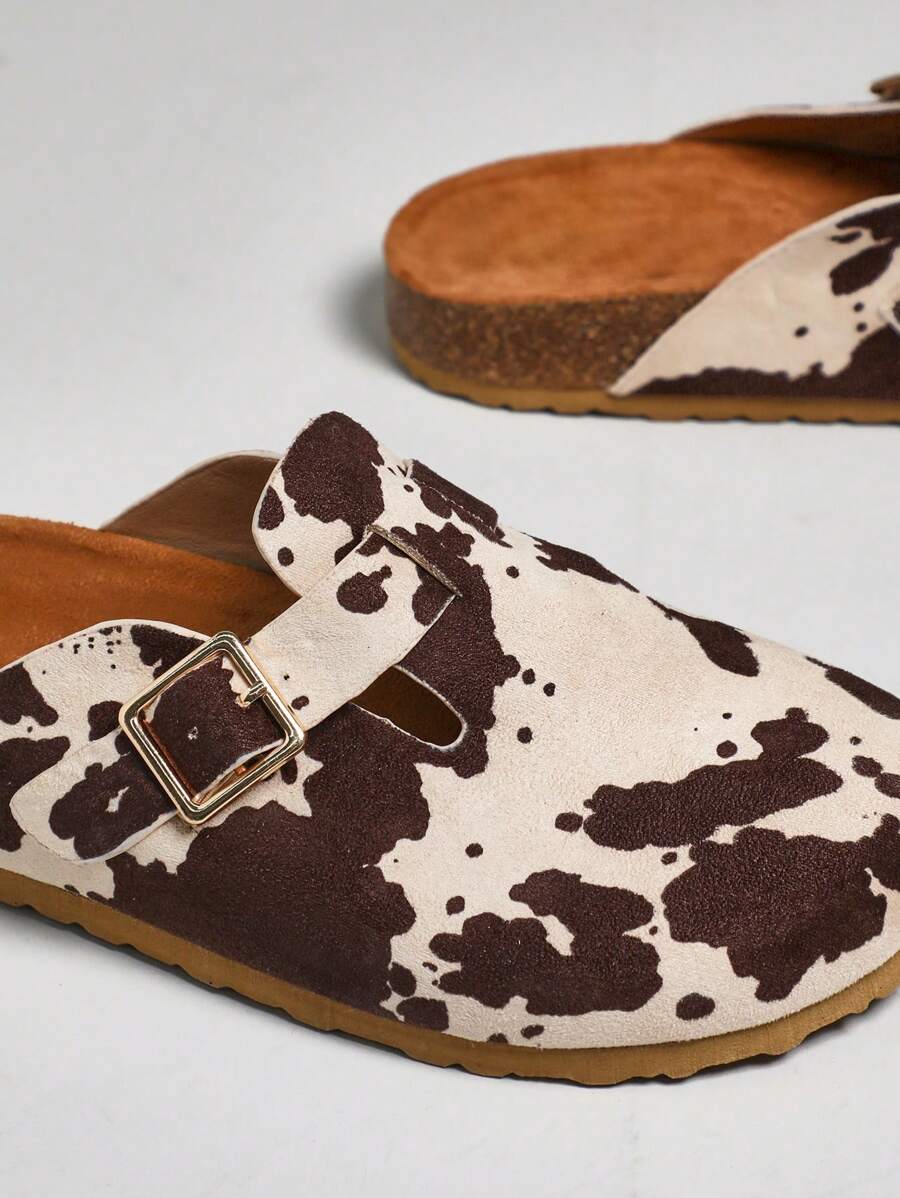Women’s Cork Footbed Slide Clogs with Adjustable Buckle Strap | Comfortable Everyday Sandals
