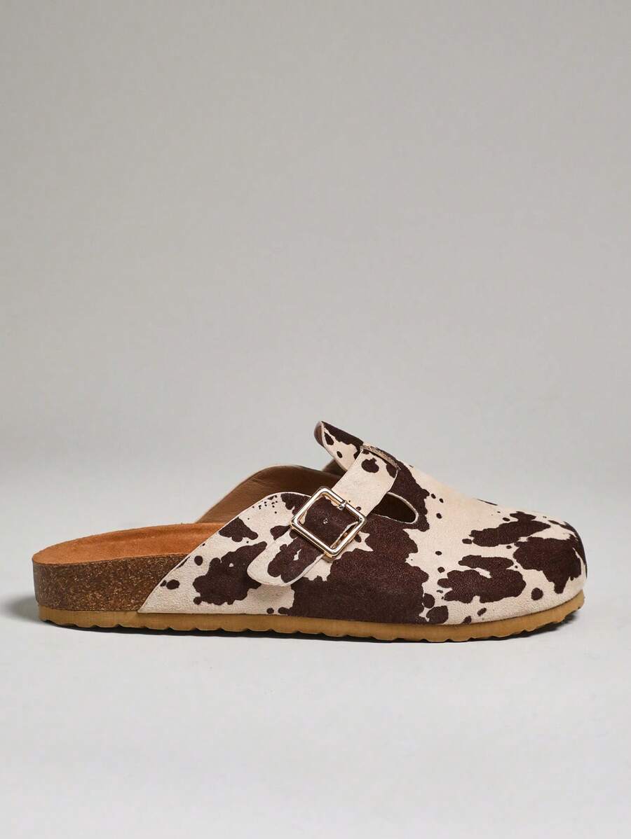 Women’s Cork Footbed Slide Clogs with Adjustable Buckle Strap | Comfortable Everyday Sandals