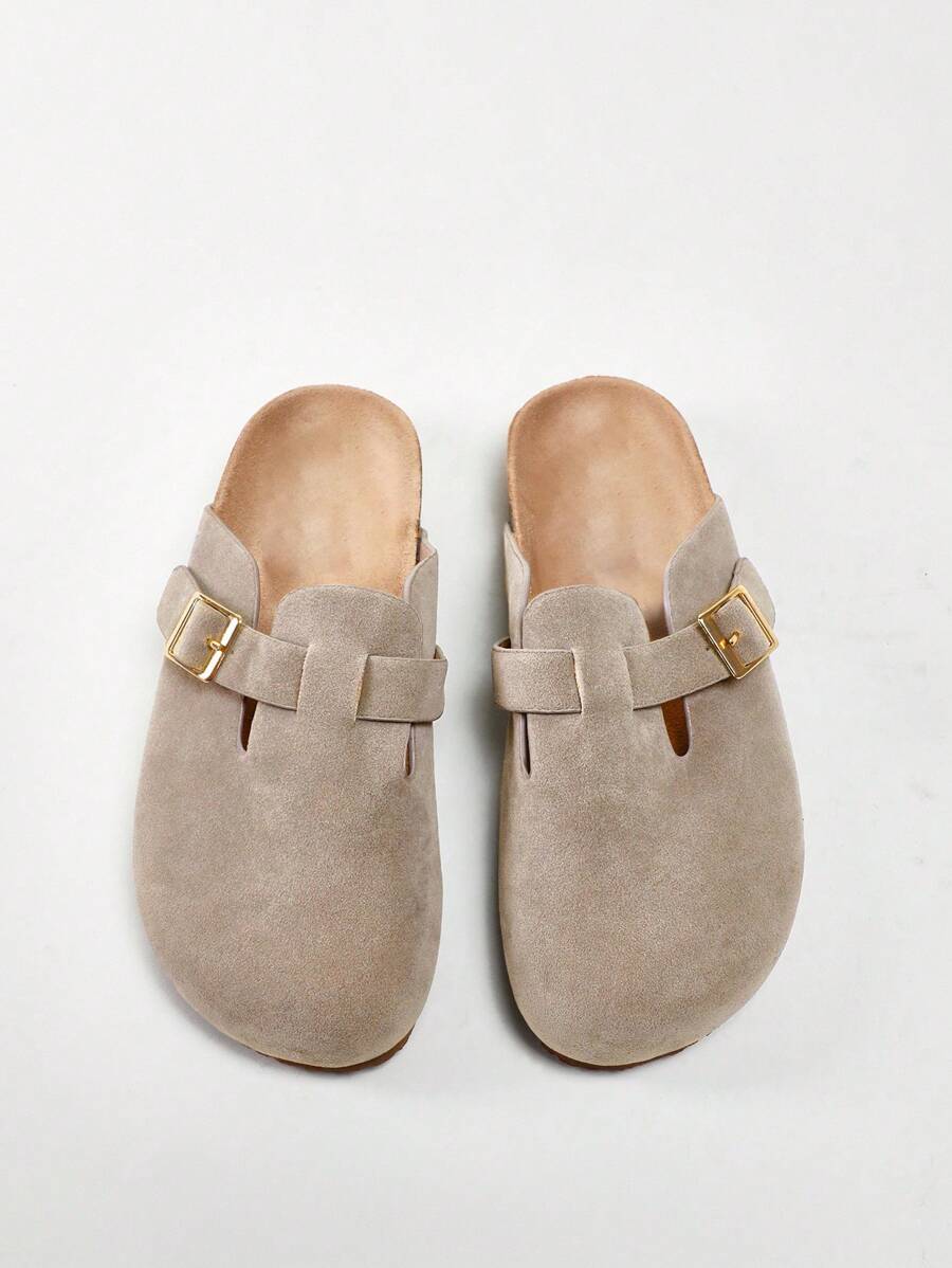 Women’s Cork Footbed Slide Clogs with Adjustable Buckle Strap | Comfortable Everyday Sandals