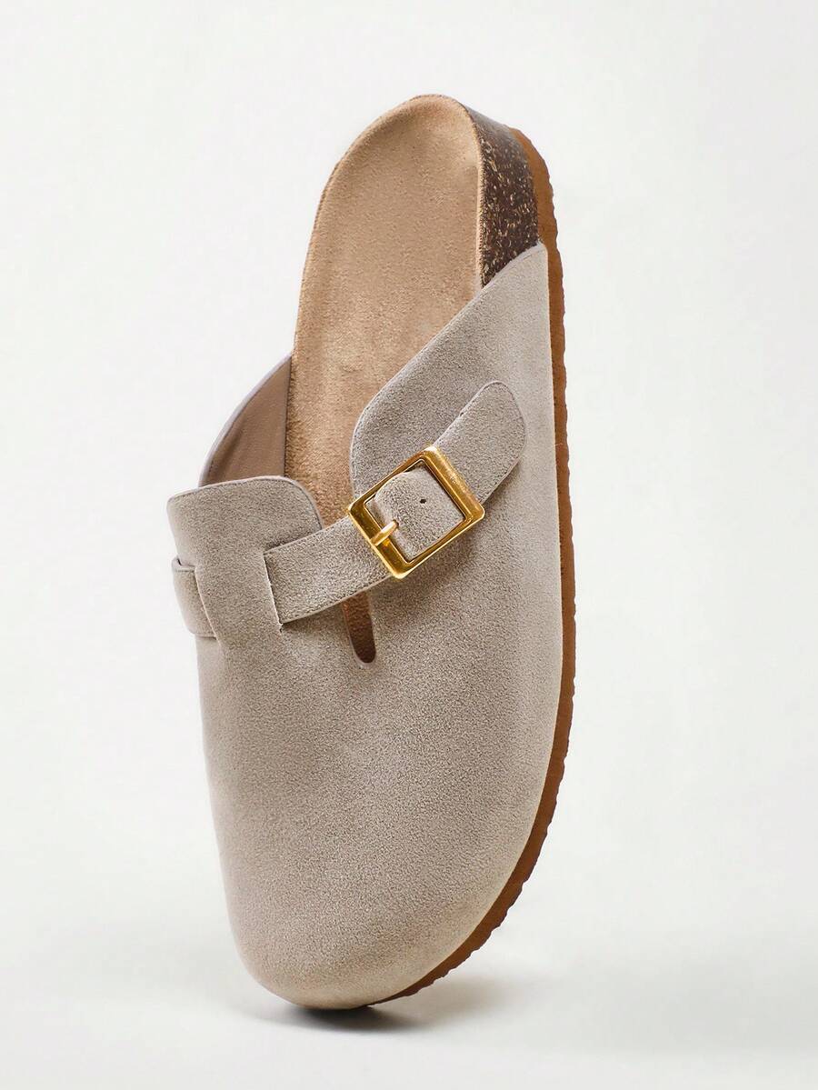 Women’s Cork Footbed Slide Clogs with Adjustable Buckle Strap | Comfortable Everyday Sandals