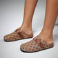Women’s Cork Footbed Slide Clogs with Adjustable Buckle Strap | Comfortable Everyday Sandals
