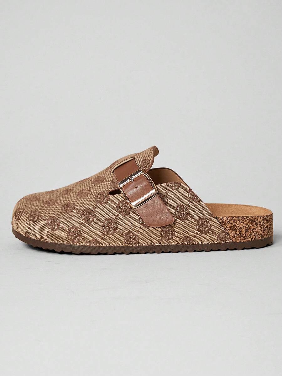 Women’s Cork Footbed Slide Clogs with Adjustable Buckle Strap | Comfortable Everyday Sandals