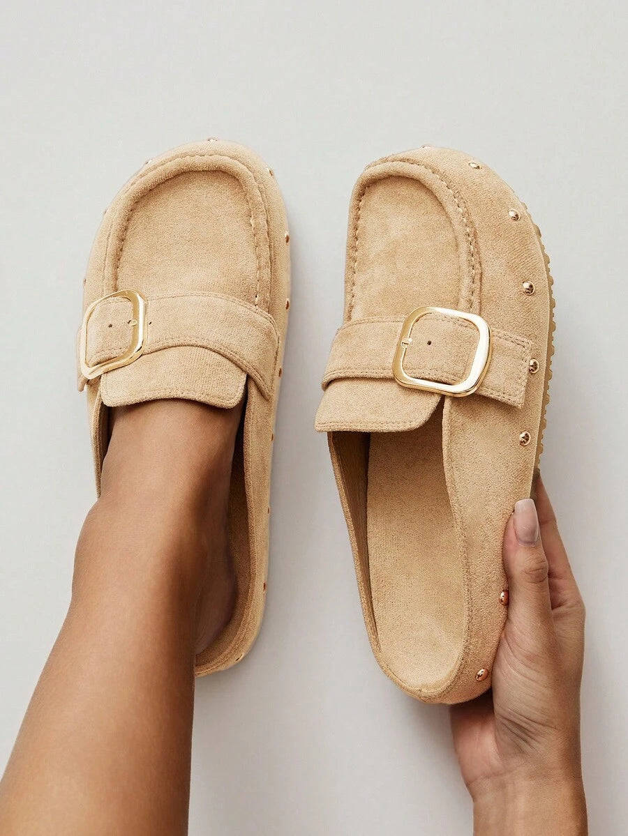 Women’s Cork Footbed Slide Clogs with Adjustable Buckle Strap | Comfortable Everyday Sandals