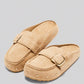 Women’s Cork Footbed Slide Clogs with Adjustable Buckle Strap | Comfortable Everyday Sandals