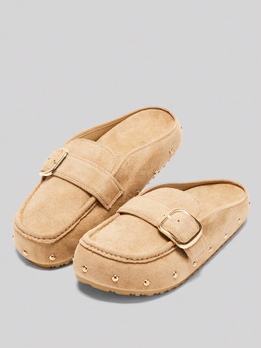 Women’s Cork Footbed Slide Clogs with Adjustable Buckle Strap | Comfortable Everyday Sandals