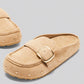 Women’s Cork Footbed Slide Clogs with Adjustable Buckle Strap | Comfortable Everyday Sandals