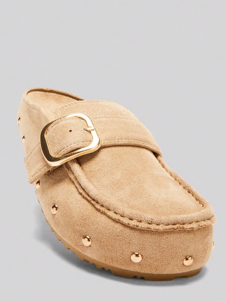 Women’s Cork Footbed Slide Clogs with Adjustable Buckle Strap | Comfortable Everyday Sandals