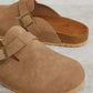 Women’s Cork Footbed Slide Clogs with Adjustable Buckle Strap | Comfortable Everyday Sandals