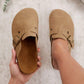 Women’s Cork Footbed Slide Clogs with Adjustable Buckle Strap | Comfortable Everyday Sandals