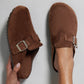 Women’s Cork Footbed Slide Clogs with Adjustable Buckle Strap | Comfortable Everyday Sandals