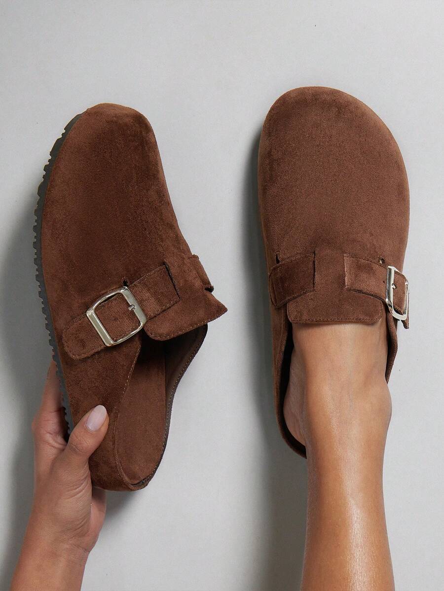 Women’s Cork Footbed Slide Clogs with Adjustable Buckle Strap | Comfortable Everyday Sandals