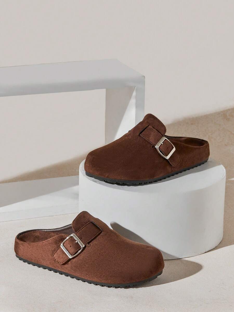 Women’s Cork Footbed Slide Clogs with Adjustable Buckle Strap | Comfortable Everyday Sandals