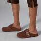 Women’s Cork Footbed Slide Clogs with Adjustable Buckle Strap | Comfortable Everyday Sandals