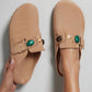 Women’s Cork Footbed Slide Clogs with Adjustable Buckle Strap | Comfortable Everyday Sandals