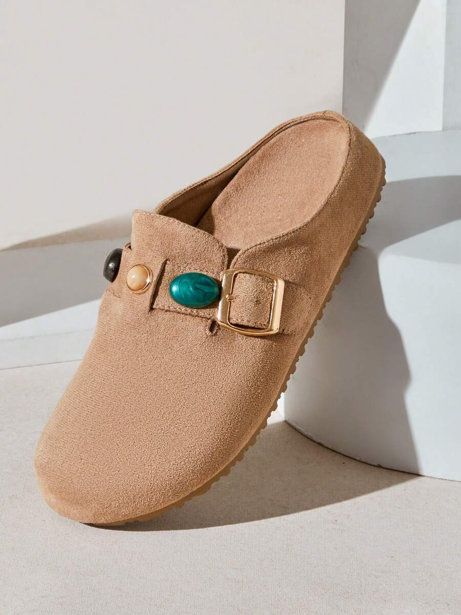 Women’s Cork Footbed Slide Clogs with Adjustable Buckle Strap | Comfortable Everyday Sandals