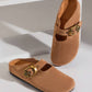 Women’s Cork Footbed Slide Clogs with Adjustable Buckle Strap | Comfortable Everyday Sandals