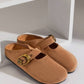 Women’s Cork Footbed Slide Clogs with Adjustable Buckle Strap | Comfortable Everyday Sandals