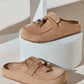 Women’s Cork Footbed Slide Clogs with Adjustable Buckle Strap | Comfortable Everyday Sandals