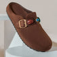 Women’s Cork Footbed Slide Clogs with Adjustable Buckle Strap | Comfortable Everyday Sandals