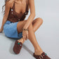 Women’s Cork Footbed Slide Clogs with Adjustable Buckle Strap | Comfortable Everyday Sandals