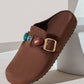 Women’s Cork Footbed Slide Clogs with Adjustable Buckle Strap | Comfortable Everyday Sandals
