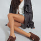 Women’s Cork Footbed Slide Clogs with Adjustable Buckle Strap | Comfortable Everyday Sandals