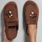 Women’s Cork Footbed Slide Clogs with Adjustable Buckle Strap | Comfortable Everyday Sandals