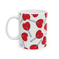 Heart Lollipop Ceramic Mug – Red Candy Pattern 11oz & 15oz