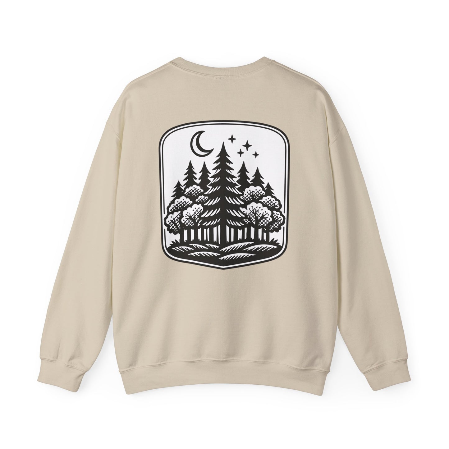 Forest Night Crewneck | Nature-Inspired Forest Green Sweatshirt