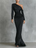 IMME | SATIN RUCHED MERMAID DRESS