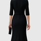 BLYTHEWYN | CLASSIC BLACK MIDI DRESS