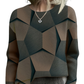 LAVINIA | KNIT SWEATER WITH GEOMETRIC 3D PATTERN