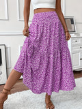 TAHLIA | TIERED FLORAL MAXI SKIRT