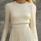 CHARLOTTE | CASUAL KNITTED SATIN DRESS