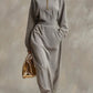 STELLA ERTOIS ELEGANT HIGH NECK MAXI DRESS