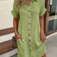Sleeveless Vintage Shirt Dress
