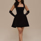 LUCKY | MINI BLACK VELVET DRESS