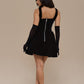 LUCKY | MINI BLACK VELVET DRESS