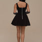 LUCKY | MINI BLACK VELVET DRESS