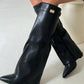 HARRIET | WOMEN'S LEATHER THIGH-HIGH BOOTS WITH BUCKLE