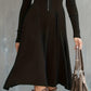 ZINNIA | ZIPPERED LONG SLEEVE DRESS WITH STRETCH FABRIC