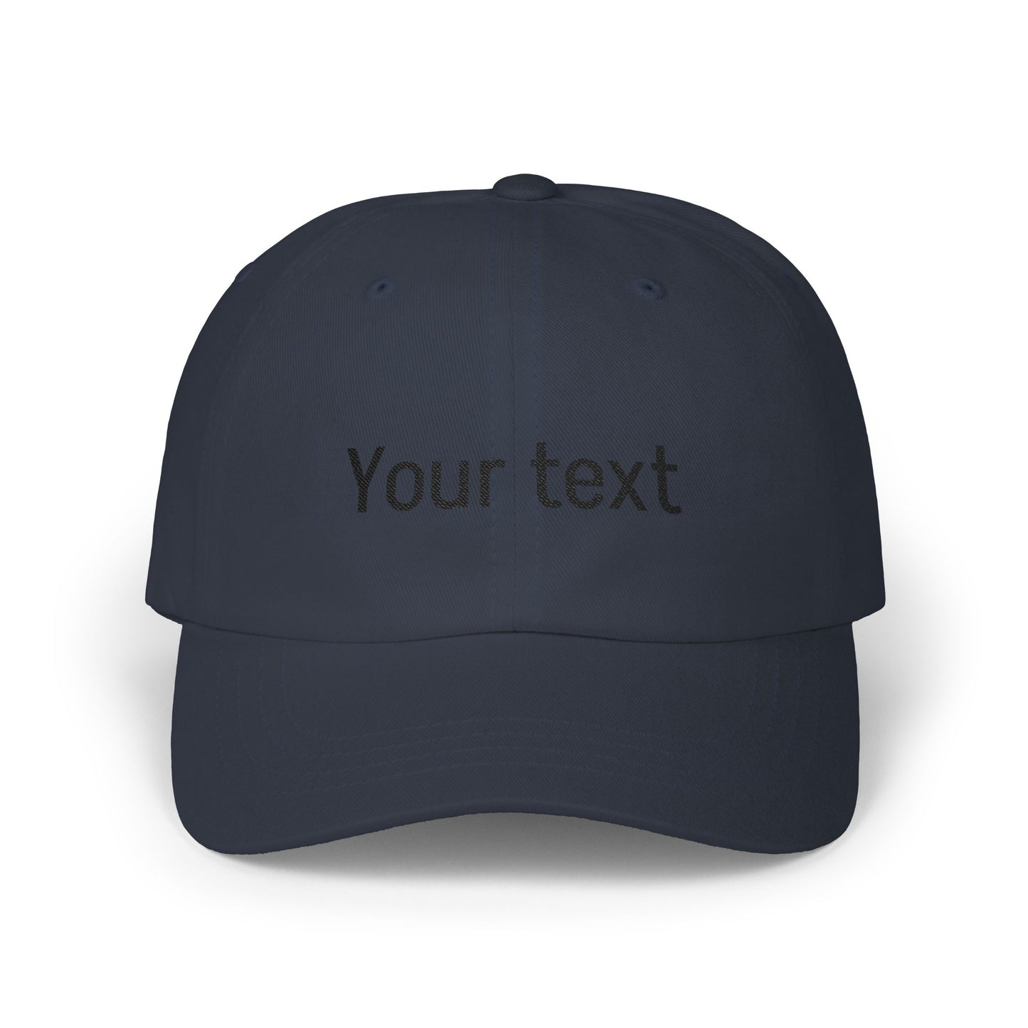 Customizable Classic Dad Cap — Personalized Embroidered Text Baseball Hat