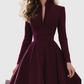 AVELINA | V-NECK MIDI DRESS