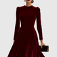 SOOPIE | ELEGANT NAVY BLUE & BURGUNDY WEDDING DRESS