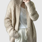 EVARINE | CABLE-KNIT CARDIGAN