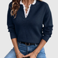 CARENZA | KNITTED SWEATER WITH LACE