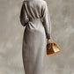 STELLA ERTOIS ELEGANT HIGH NECK MAXI DRESS